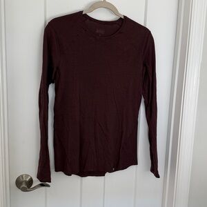 REI Deep Maroon Long Sleeve Shirt